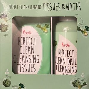 Prreti: Perfect clean cleansing tissues and water
